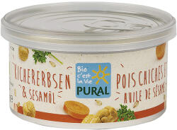 Pural Pate vegetal bio cu naut si ulei de susan, 125 g
