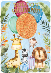 Cardex Képeslap, zenélő, fénnyel, Boldog Szülinapot, borítékkal (LUFI208650)