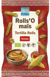 Pural Tortilla rolls bio din porumb cu rosii, fara gluten, 125 g