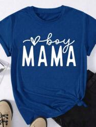 Shein Sötétkék Nyomott Mintás Póló (4XL) (607241)