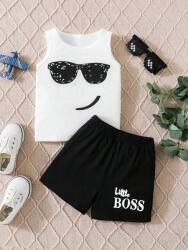 Shein Kétszínű Rövidnadrág Szett Póló (4L) (608199)