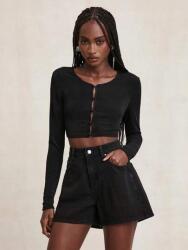 Shein Fekete Gombos Felső (xs)