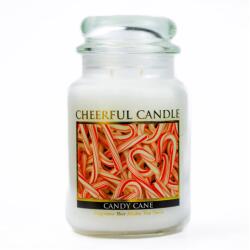 Cheerful Candle Cheerful Candle® Candy Cane nagy üveggyertya 680 g