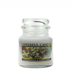Cheerful Candle Cheerful Candle® Chamomile & Amber Mist közepes üveggyertya 454 g