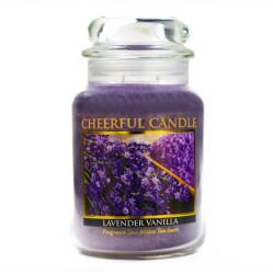 Cheerful Candle Cheerful Candle® Lavender Vanilla nagy üveggyertya 680 g