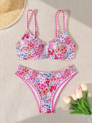 Shein Fehér Fürdő Bikini Virágok (M) (607027)