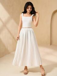 Shein Krémszínű Szoknya Felső Szett (14L) (606427)