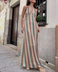 Shein Színes Ruha Megkötős Mintával (XL) (607012)