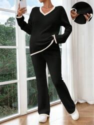 Shein Fekete Kötött Szett (XL) (607157)