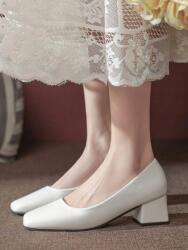 Shein Fehér Félcipő Sarok (37, 5) (608740)