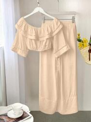 Shein Bézs Nadrág Felső Szett (xs) (605528)