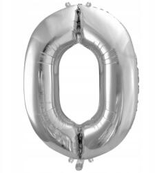 Party Deco Fólia lufi 86 cm Ezüst Szám 0