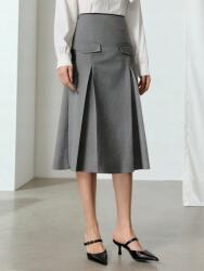 Shein Szürke MIDI Szoknya (L) (607044)