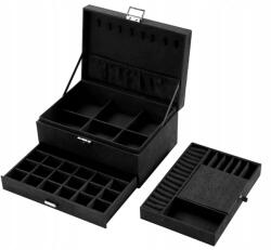 Soulima 22262 Ékszerdoboz, ékszerrendező, fekete (22262)