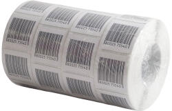  Etikett címke, 40x40mm, áruvédelmi (RF címke) álvonalkóddal tekercses, 1000 címke/tekercs (00388) - bestoffice