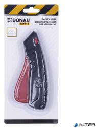 DONAU Univerzális kés, cserélhető pengével, 22 mm, DONAU "Safety", fekete-piros (15745931-99)