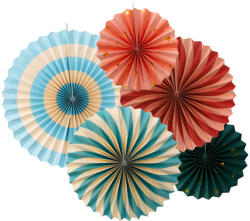  Cirkusz dekoratív rozetták, készlet, 26-43 cm (1 db / 5 db) (RPK33)