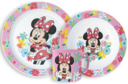  Disney Minnie Spring étkészlet, micro műanyag szett bögrével 265 ml (STF33358)