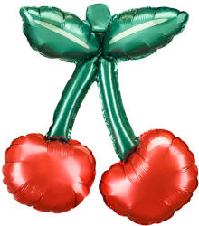  Fóliás lufi Cseresznye füzérekhez, 28x31 cm, mix (1 pkt / 3 db. ) (FB289)