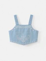 Shein Kék Hímzett Felső (5L) (608744)