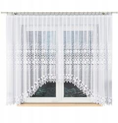 Markizeta Zsakárd függöny, használatra kész, ráncolóval, Hernani 410x160 cm, fehér (4465 hernani)