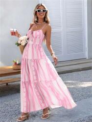 Shein Rózsaszín Ruha Maxi Mintás (XL) (608217)