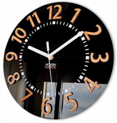 ModernClock Eros 3D falióra csendes, jól olvasható bambusz 28 CM (Eros)