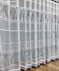 fuggonyoutlet Melek, fehér alapon szürke, 200x190 cm