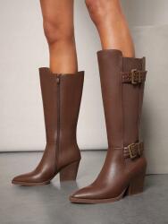 Shein Barna Csizma Csattal (36, 5) (595672)