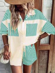 Shein Színes Rövidnadrág Szett Ing (L) (606851)