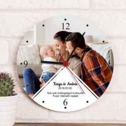 NagyAjándék Fényképes falióra felirattal