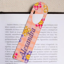 NagyAjándék Fényképes virágos könyvjelző