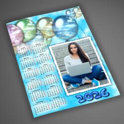 NagyAjándék Lufis fényképes naptár, A4