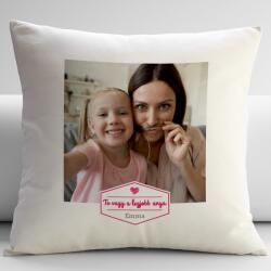 NagyAjándék Fényképes kispárna felirattal