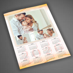 NagyAjándék Fényképes falinaptár, 3 képpel, A4