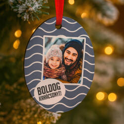 NagyAjándék Fényképes fa karácsonyfadísz