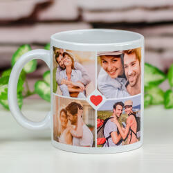 NagyAjándék Szívecskés bögre 4 képpel