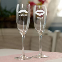 NagyAjándék Hipszter pezsgőspoharak