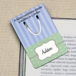 NagyAjándék Fényképes könyvjelző, kék