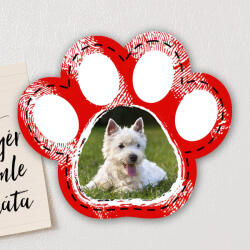 NagyAjándék Mancs alakú fényképes hűtőmágnes