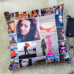 NagyAjándék Fényképes kispárna 20 képpel