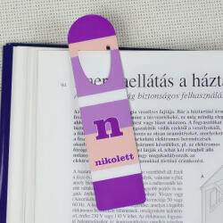 NagyAjándék Lila csíkos könyvjelző