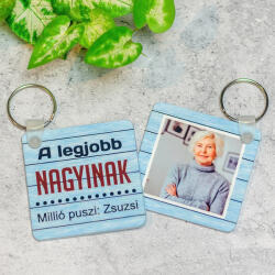 NagyAjándék A legjobb nagyi - fényképes kulcstartó