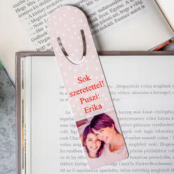 NagyAjándék Fényképes pöttyös könyvjelző