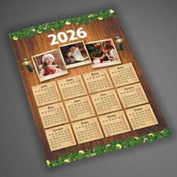 NagyAjándék Fényképes karácsonyi falinaptár, A4