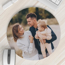 NagyAjándék Kör alakú fényképes egérpad