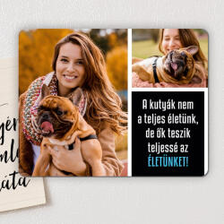 NagyAjándék Fényképes hűtőmágnes kutyabarátoknak