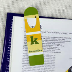 NagyAjándék Zöld csíkos könyvjelző