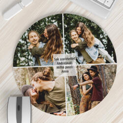 NagyAjándék Fényképes kör alakú egérpad