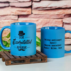NagyAjándék Kék színű bögre édesapáknak